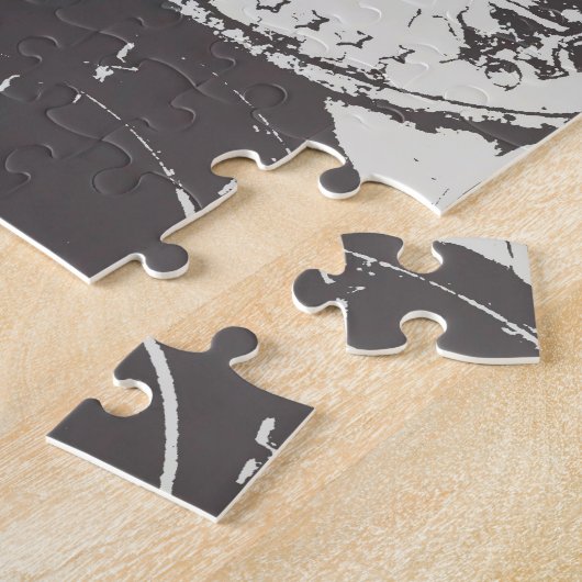 Geld laat de wereld draaien legpuzzel (Zijkant)