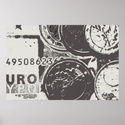 Geld laat de wereld draaien poster (Voorkant)