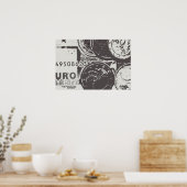 Geld laat de wereld draaien poster (Keuken)
