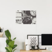 Geld laat de wereld draaien poster (Thuiskantoor)