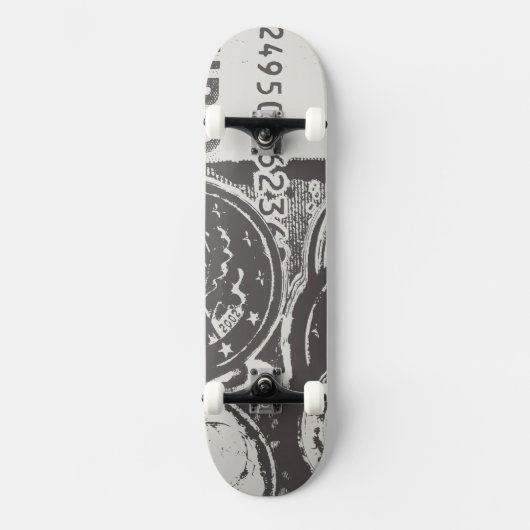 Geld laat de wereld draaien skateboard (Voorkant)