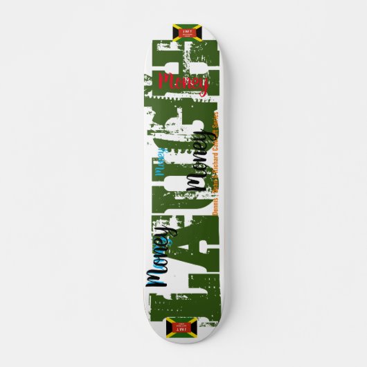 GELD LAUGH JMT 7 3/4-inch skateboard deck (Voorkant)