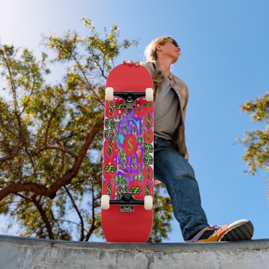 Geld Logo Persoonlijk Skateboard (Buiten 1)