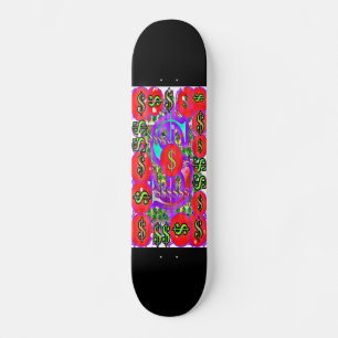 Geld Logo Zwart Persoonlijk Skateboard