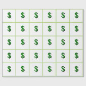 Geld maakt de wereld draaiende cadeaupapier (Vlak)