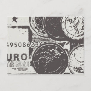 Geld maakt de wereld rond briefkaart