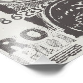 Geld maakt de wereld rond foto afdruk (Hoek)