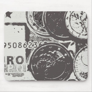 Geld maakt de wereld rond muismat