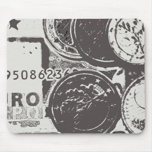 Geld maakt de wereld rond muismat (Voorkant)