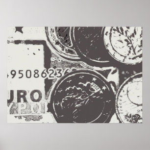 Geld maakt de wereld rond poster