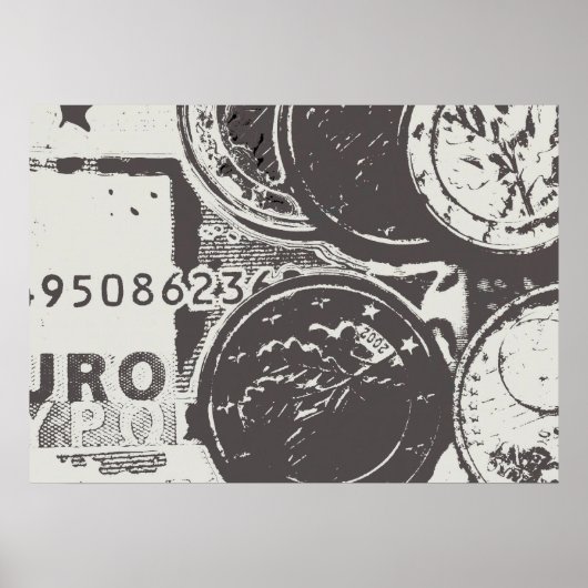 Geld maakt de wereld rond poster (Voorkant)