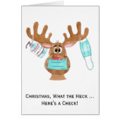 Geld met cadeaukaart Rudolph Mask Reindeer (Voorkant)