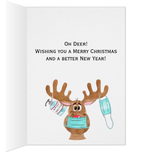 Geld met cadeaukaart Rudolph Mask Reindeer (Binnen (Rechts))