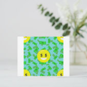 geld met emoji briefkaart (Staand voorkant)