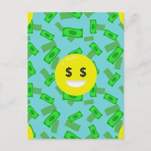 geld met emoji briefkaart (Voorkant)