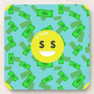 geld met emoji drankjes onderzetter