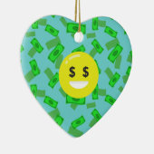 geld met emoji keramisch ornament (Rechts)