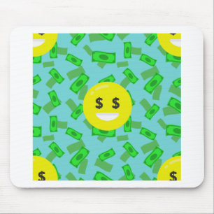 geld met emoji muismat