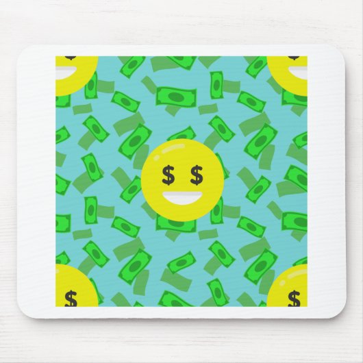 geld met emoji muismat (Voorkant)