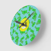 geld met emoji ronde klok (Hoek)