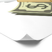 Geld met Wings - Emoji Poster (Hoek)