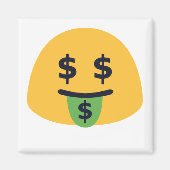Geld Mond Emoji Magneet (Voorkant)