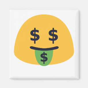 Geld Mond Emoji Magneet