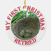 Geld Nest Eieren Keramisch Ornament (Achterkant)