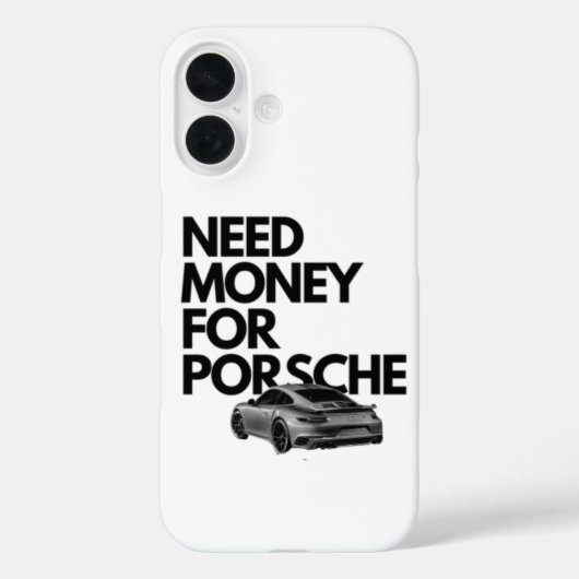 Geld nodig voor Porsche Phone Case - Funny Car Lov (Achterkant)