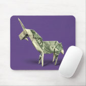 Geld Origami Eenhoorn Muismat (Met muis)