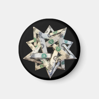Geld Origami Vijf elkaar kruisende Tetraëders Magneet