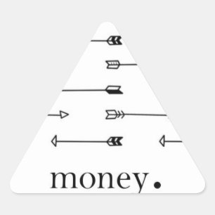 Geld pijl afdrukken patroon pijlen hipster offerte sticker