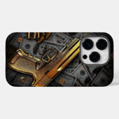 Geld pistool Case-Mate iPhone case (Achterkant (horizontaal))