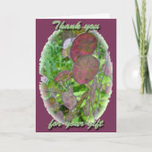 Geld Plant Bedankt Card (Voorkant)