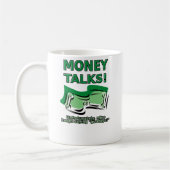 Geld Praat Grappig Mok (Links)