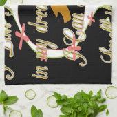 Geld praat in mijn dromen en ik hou ervan.png theedoek (Gevouwen)