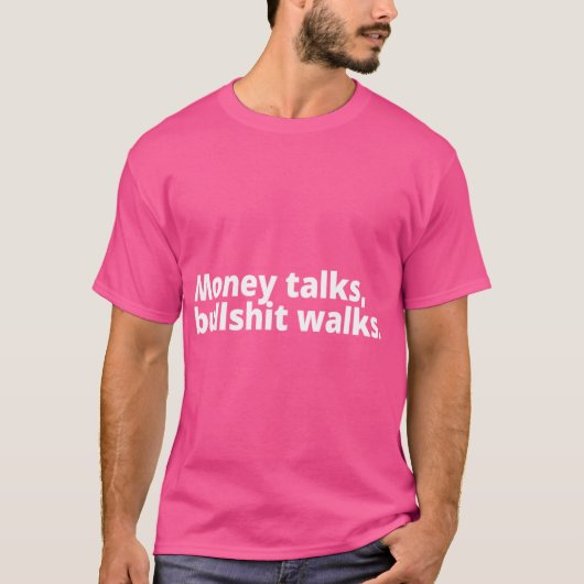 Geld praat vrienden t-shirt (Voorkant)