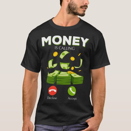 Geld roept geld op tot 'Cash Business Hustler' T-shirt (Voorkant)