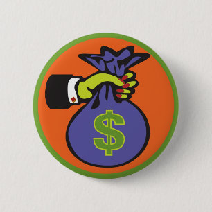 Geld Ronde Button 5,7 Cm