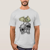 geld schedel T-shirt ontwerp, hoge kwaliteit, HD-a (Voorkant)