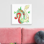 Geld slang canvas afdruk (Insitu (Woonkamer))