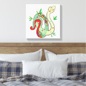 Geld slang canvas afdruk (Insitu (Slaapkamer))