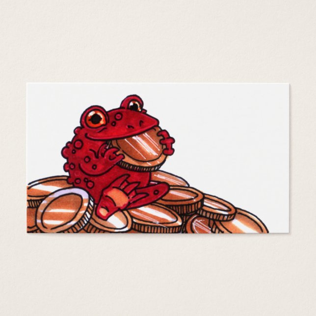 Geld Toad Kaart Sjabloon (Voorkant)