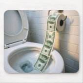 Geld Toiletpapier Rol Muismat (Voorkant)