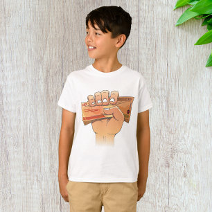 Geld vasthouden t-shirt