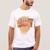 Geld vasthouden t-shirt (Voorkant)