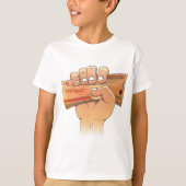 Geld vasthouden t-shirt (Voorkant)