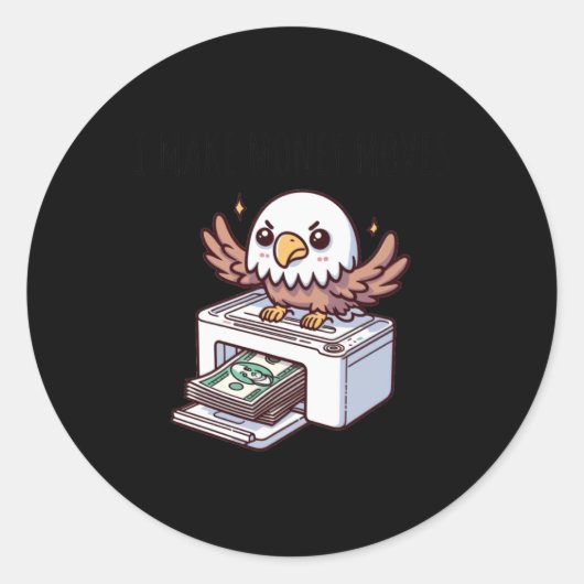 Geld verdienen beweegt Eagle Sticker (Voorkant)