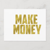 Geld verdienen briefkaart (Voorkant)