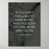 Geld verdienen terwijl je slaapt of werkt totdat j poster (Voorkant)